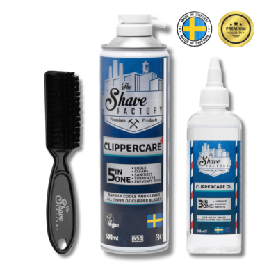 Set The Shave Factory Refrigerante y Desinfección para Máquinas CortaPelo