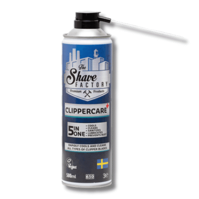 Spray Desinfectante The Shave Factory Clipper Care Plus 5 en 1 Para CortaPelos 500ml