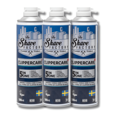 Pack de 3 Spray The Shave Factory Clipper Care Plus 5 en 1 Para CortaPelos 500ml
