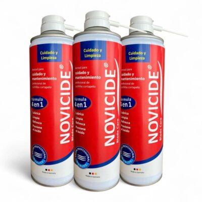 Pack de 3 Desinfectante  Novicide Blade Care 4 en 1 para CortaPelos 500ml