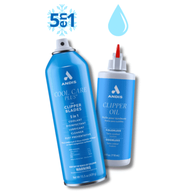 Set Refrigerante Andis Cool Care Plus (439g) + Andis Clipper Oil (118ml)