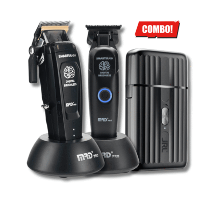 Combo Black Clipper & Trimmer MRD Smart Brain + Shaver JRL ONYX